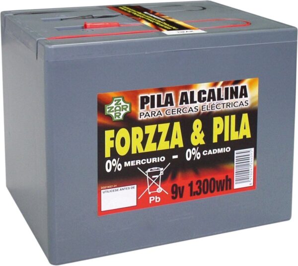 Pila FORZZA ALKALINA 9V. 1.300W. hora