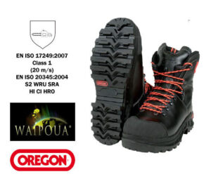 Bota anticorte de cuero WAIPOUA