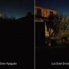 Foco LED solar 25W con placa solar - luz Calida