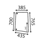 Cristal lateral movil derecho tintado