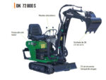 MINI EXCAVADORA DORMAK DK72 800 S