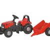 TRACTOR A PEDALES CASE IHCVX1170 CON REMOLQUE