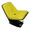 Asiento amarillo para tractor John Deere base inclinada